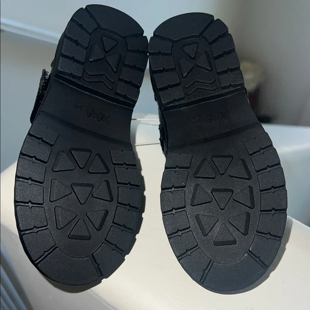New - Zara Kids Black Mary Jane Dress Shoes